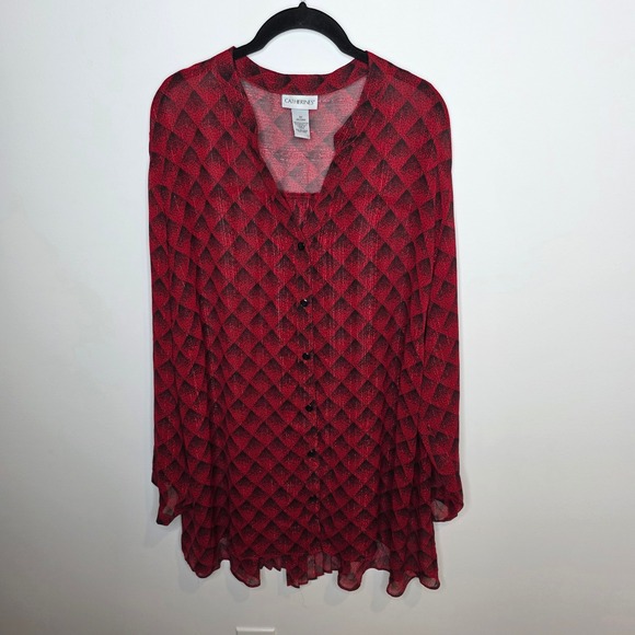 Catherines Tops - Catherines Button Up Womens 3X